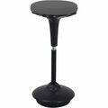 Interion By Global Industrial Interion Active Seating Stool, Fabric, 25inH, 33inH, Gray 695613GY